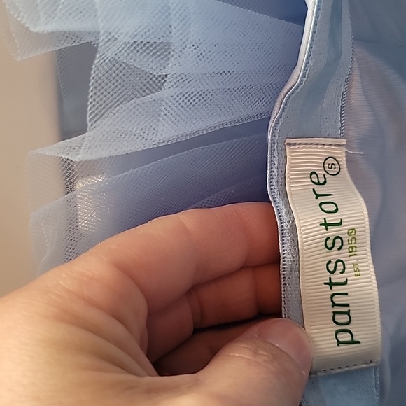 Light Blue Ruffle Dress - Picture 3 of 4